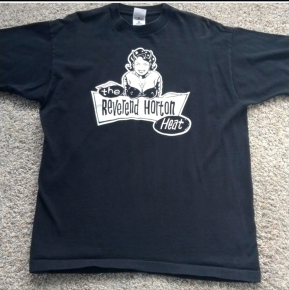 bundle ROCKABILLY T-SHIRTS Brian Seltzer Orchestra & REVEREND HORTON HEAT - Picture 3 of 7